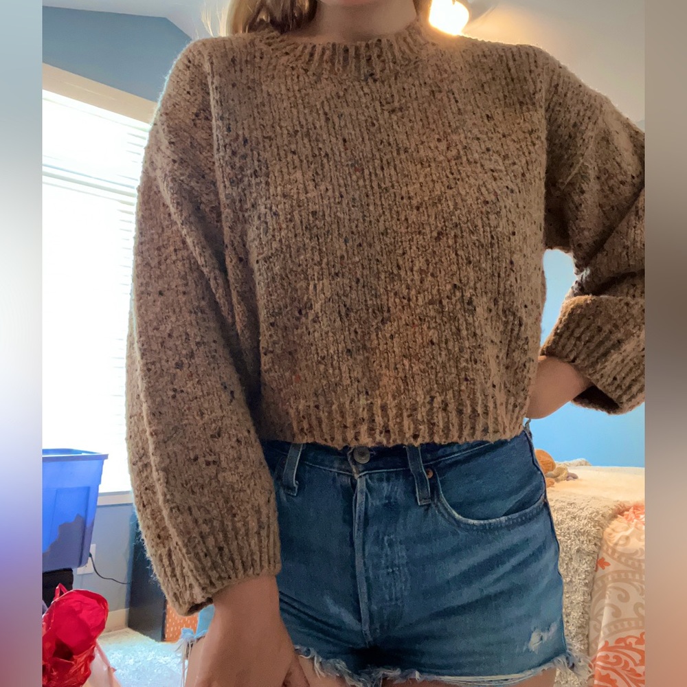 Vici Tan Confetti Sweater